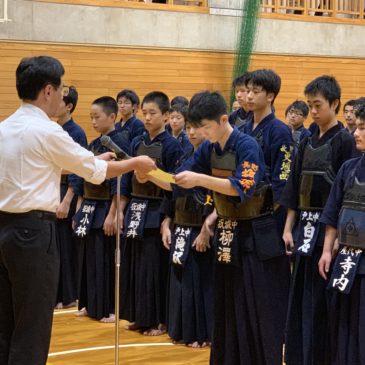 令和元年度更埴中学校新人体育大会剣道大会